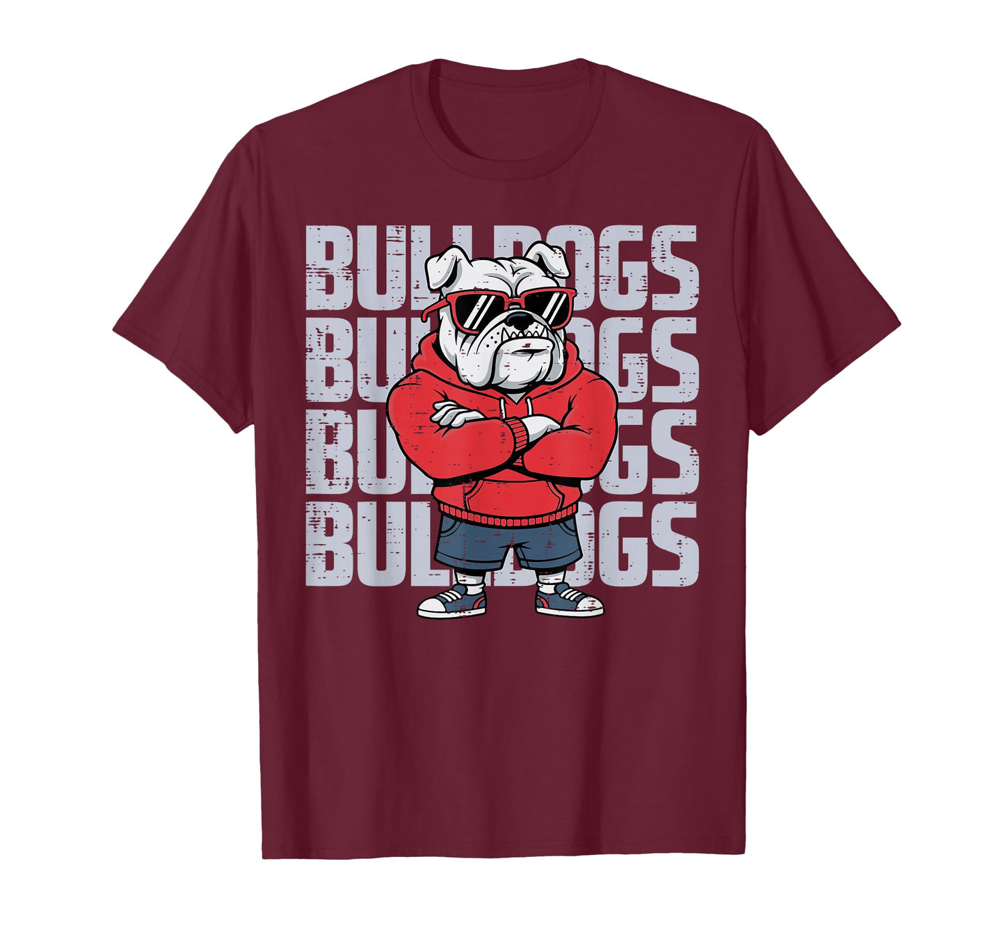 Bulldog Sunglasses Women Men Kids Boys Girls Youth Teen T-Shirt