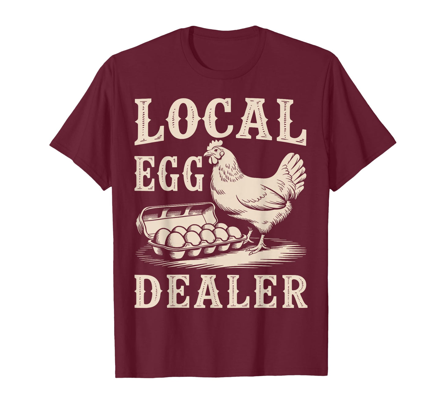 Local Egg Dealer Retro Chicken Funny Farmer Easter T-Shirt