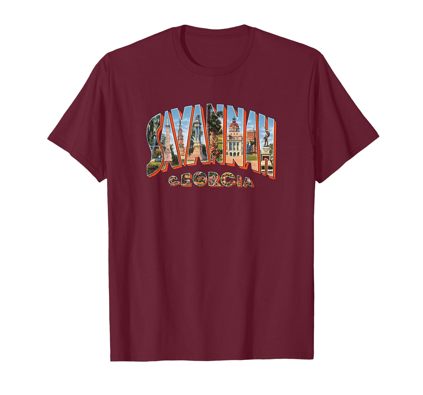 Savannah Georgia T Shirt Retro Vintage GA Souvenir Tshirt T-Shirt