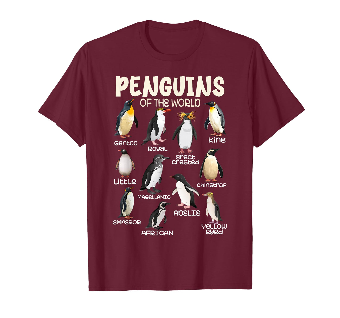Penguin Tees Penguins Animals of the World Penguin Lovers T-Shirt