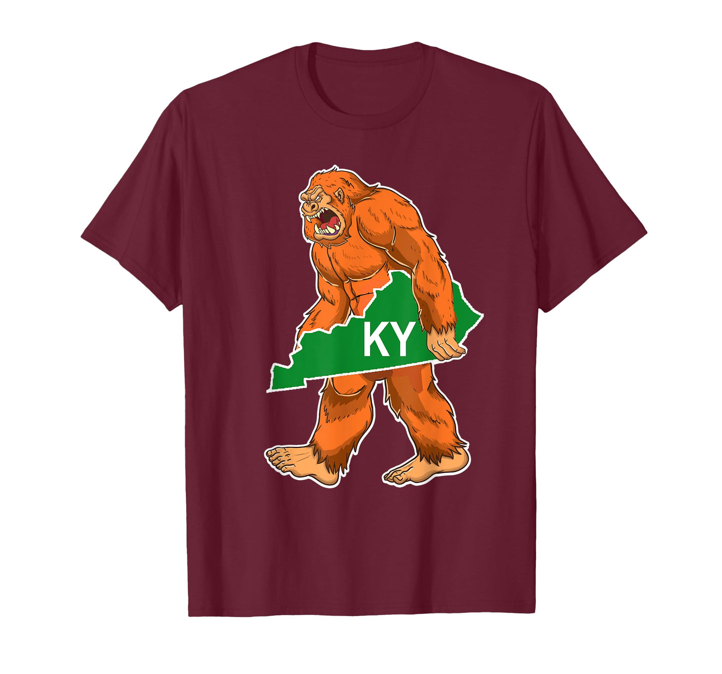 Bigfoot Kentucky Sasquatch State T-Shirt