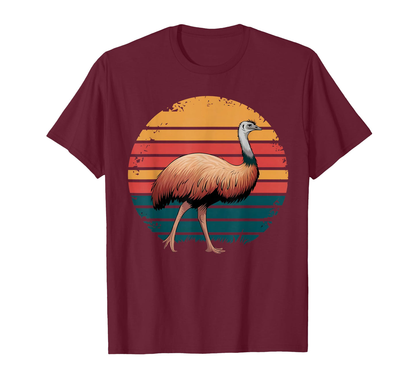 Retro Vintage Emu Bird Wildlife Nature Lover Gifts for Women T-Shirt
