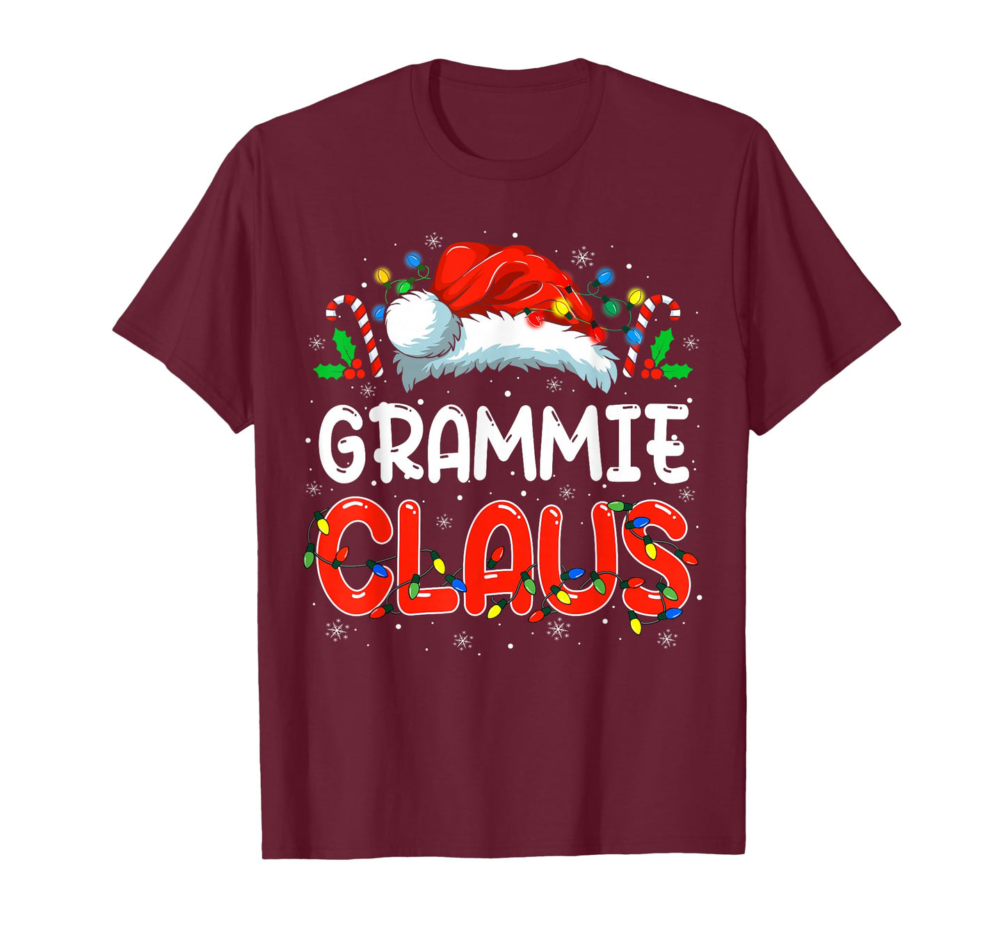 Grammie Claus Christmas Family Matching Pajamas Funny Xmas T-Shirt