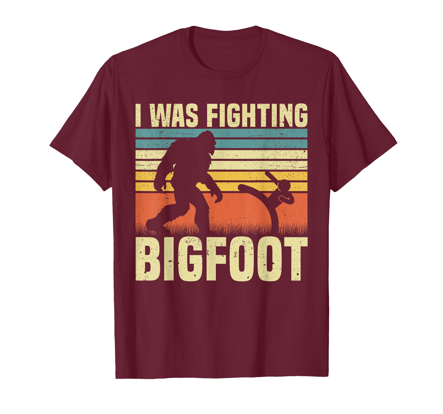 I Was Fighting Bigfoot PWD Funny Broken Leg Arm Wheelchair T-Shirt