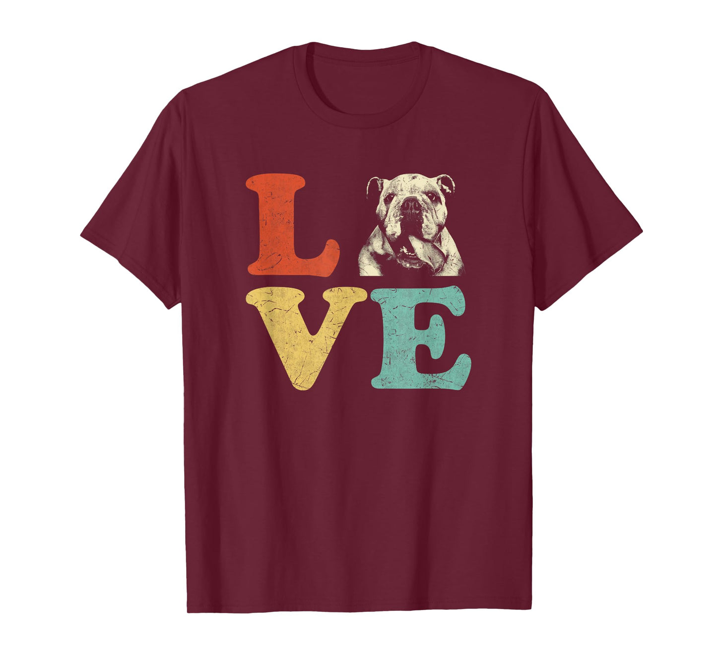 I Love My Bulldog English Bulldog Dog Lovers T-Shirt