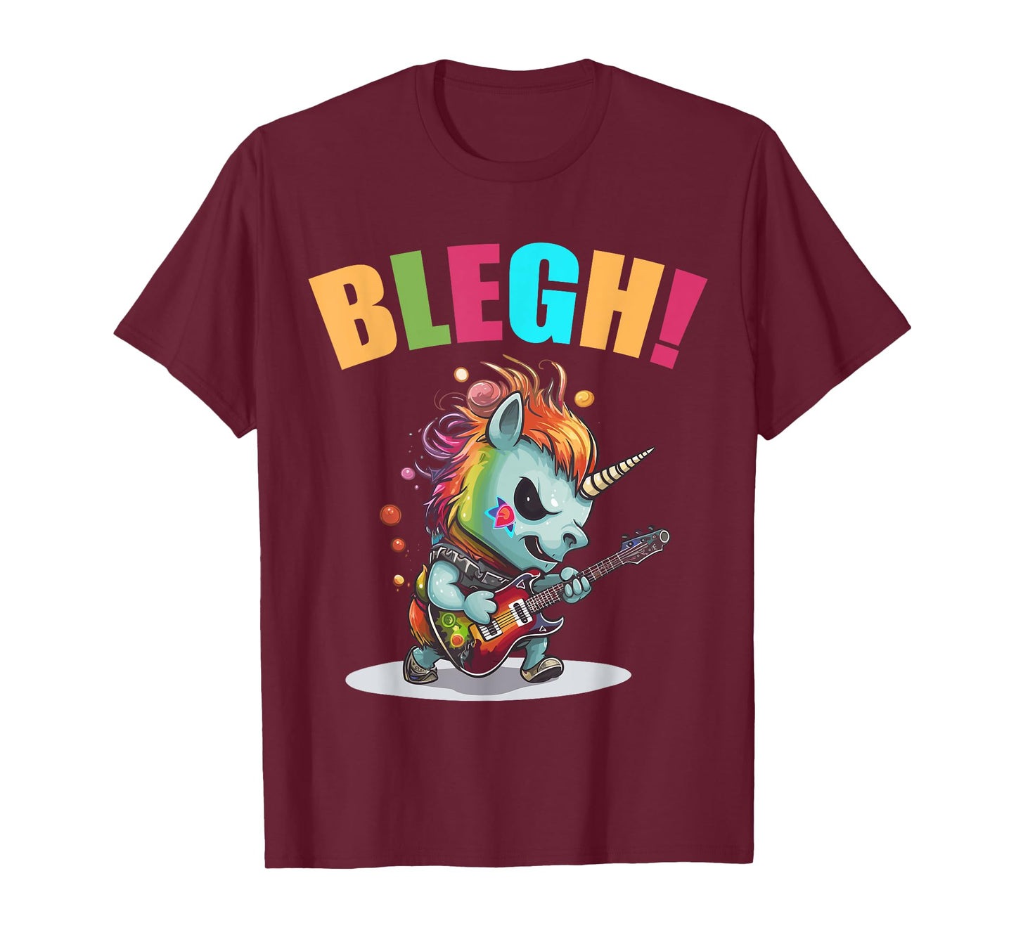 Blegh Heavy Metal Metalcore Unicorn T-Shirt