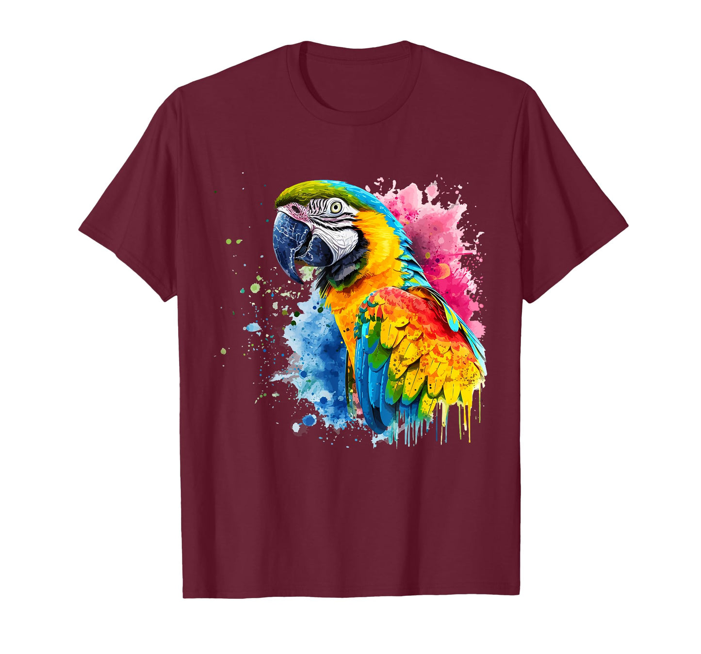 Colorful Parrot Watercolor T-Shirt