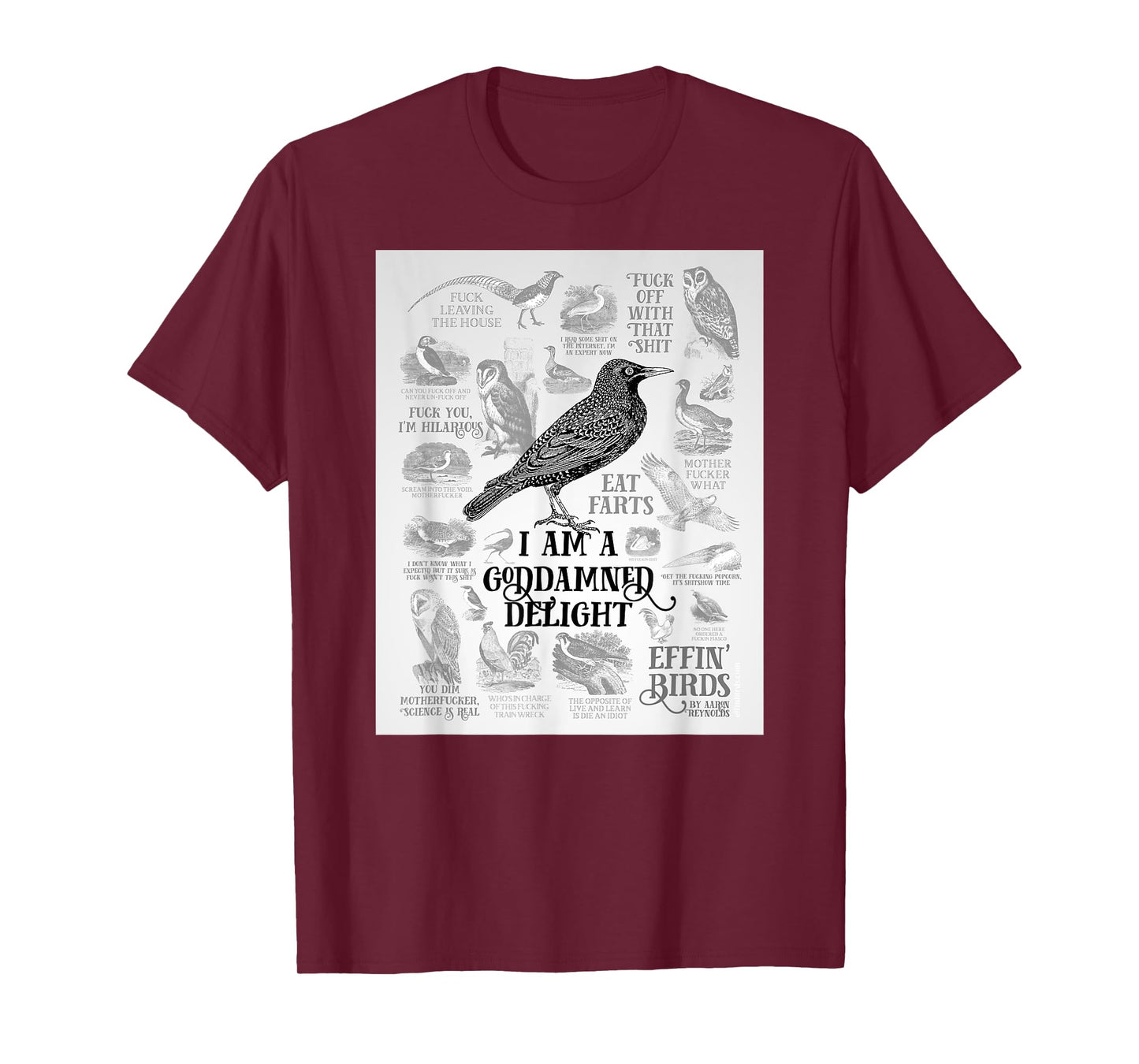 Threadless Effin' Birds Delightful Collage T-Shirt