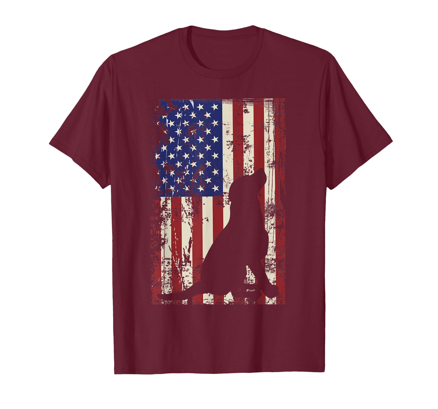 Patriotic Labrador 4th of July American Flag T-Shirt