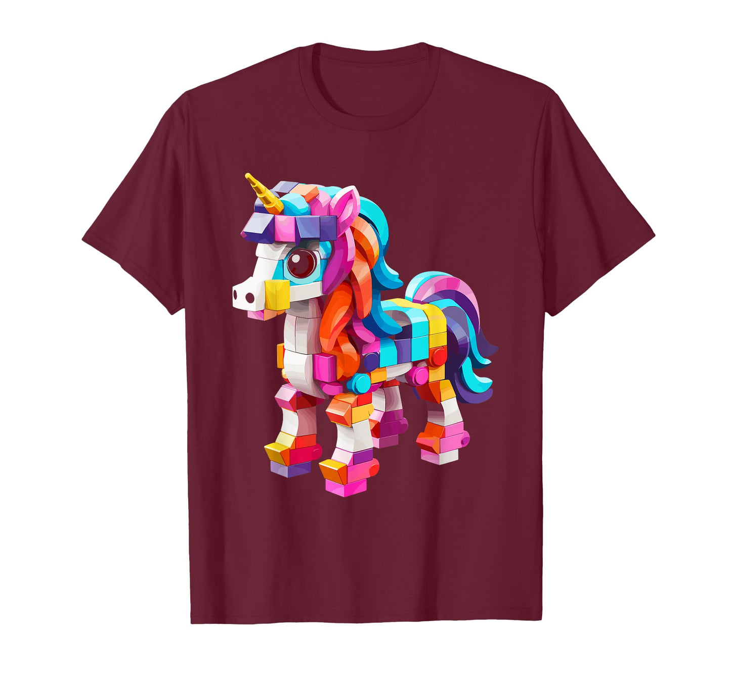 Master Builder Bricks Blocks Play Toys Unicorn T-Shirt