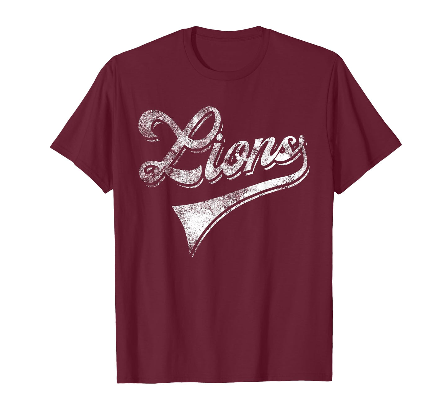 Lions School Sports Fan Team Spirit Mascot Vintage T-Shirt