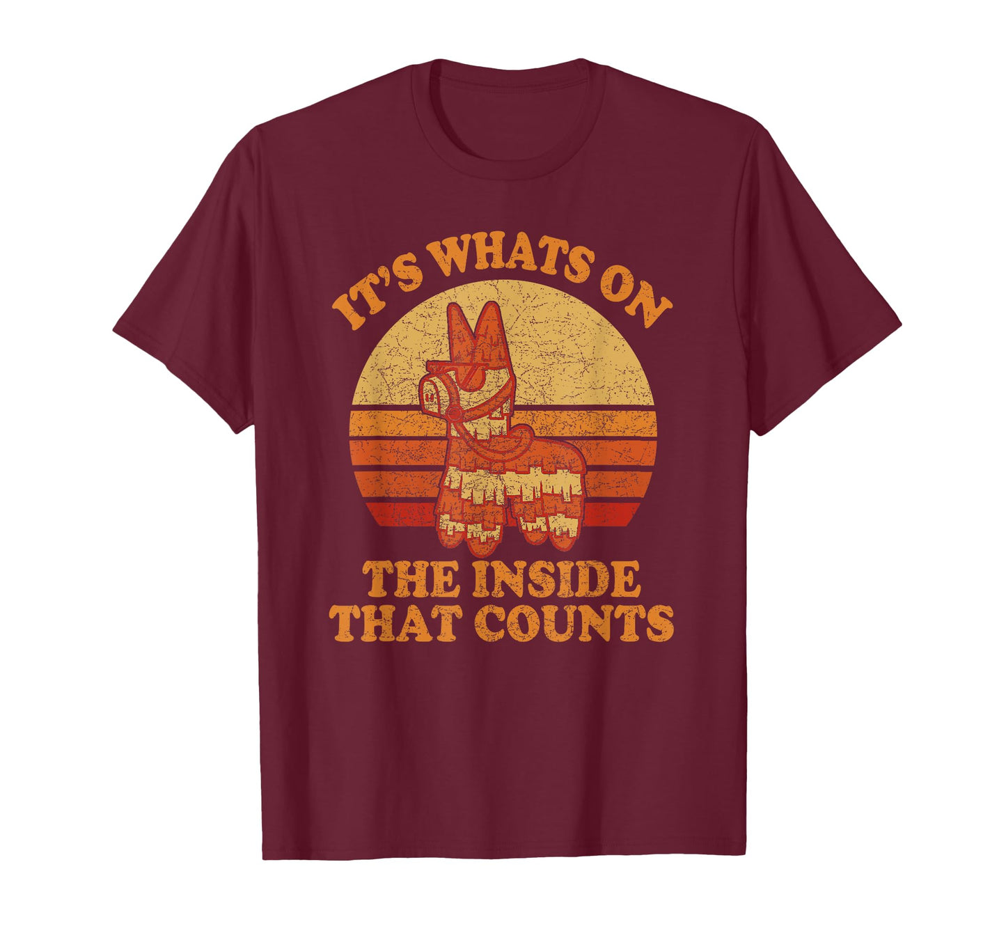 Its Whats on the Inside that Counts - Retro Donkey Pinata T-Shirt