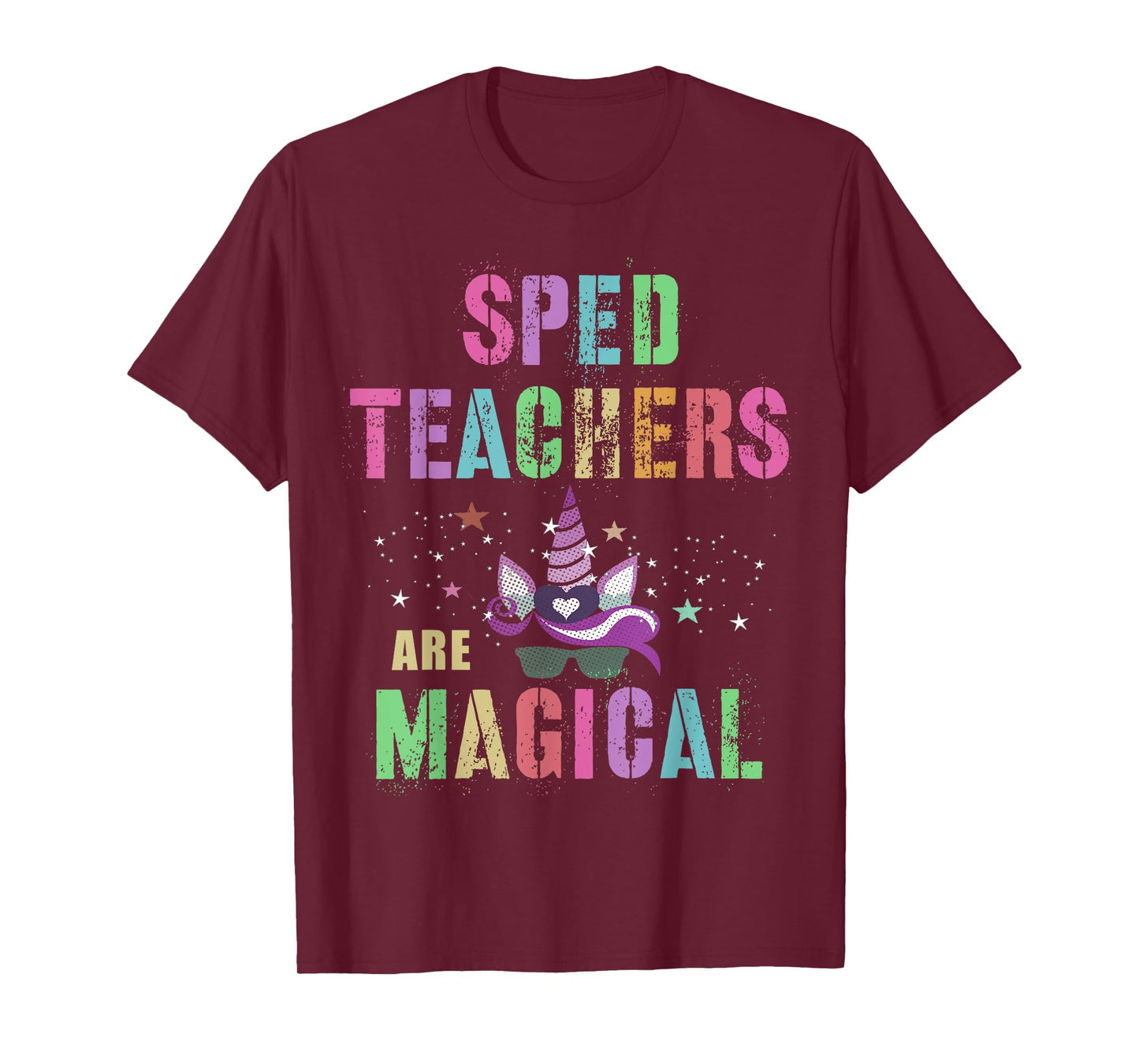Funny SPED TEACHERS ARE MAGICAL I'm Unicorn School Squad T-Shirt