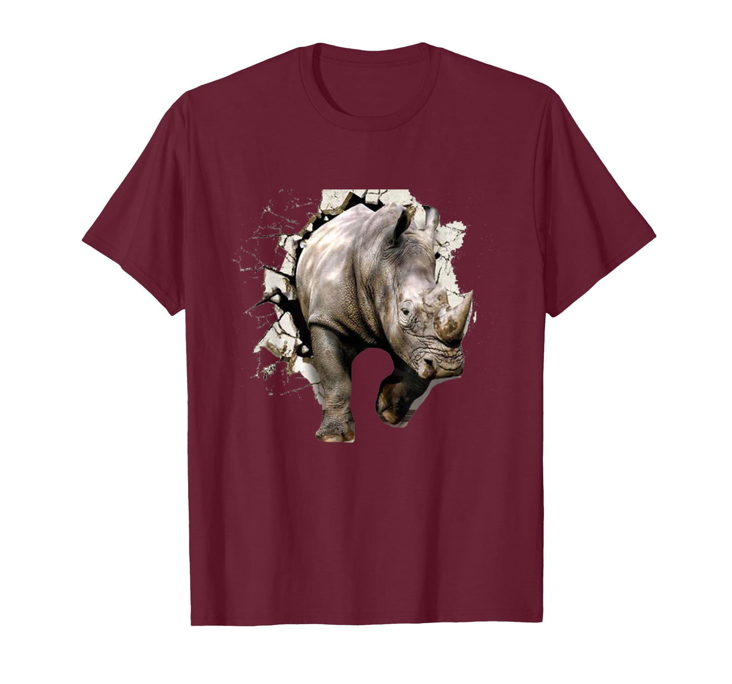 3D Rhino T-Shirt - African Safari Animal Rhinoceros Tee T-Shirt