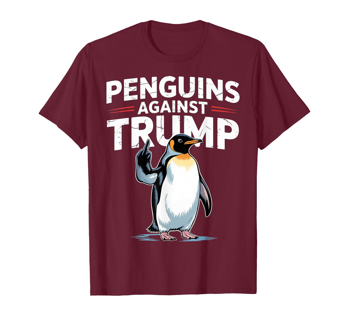 Penguin Flippers Up Resist Funny Penguins Against Trump T-Shirt