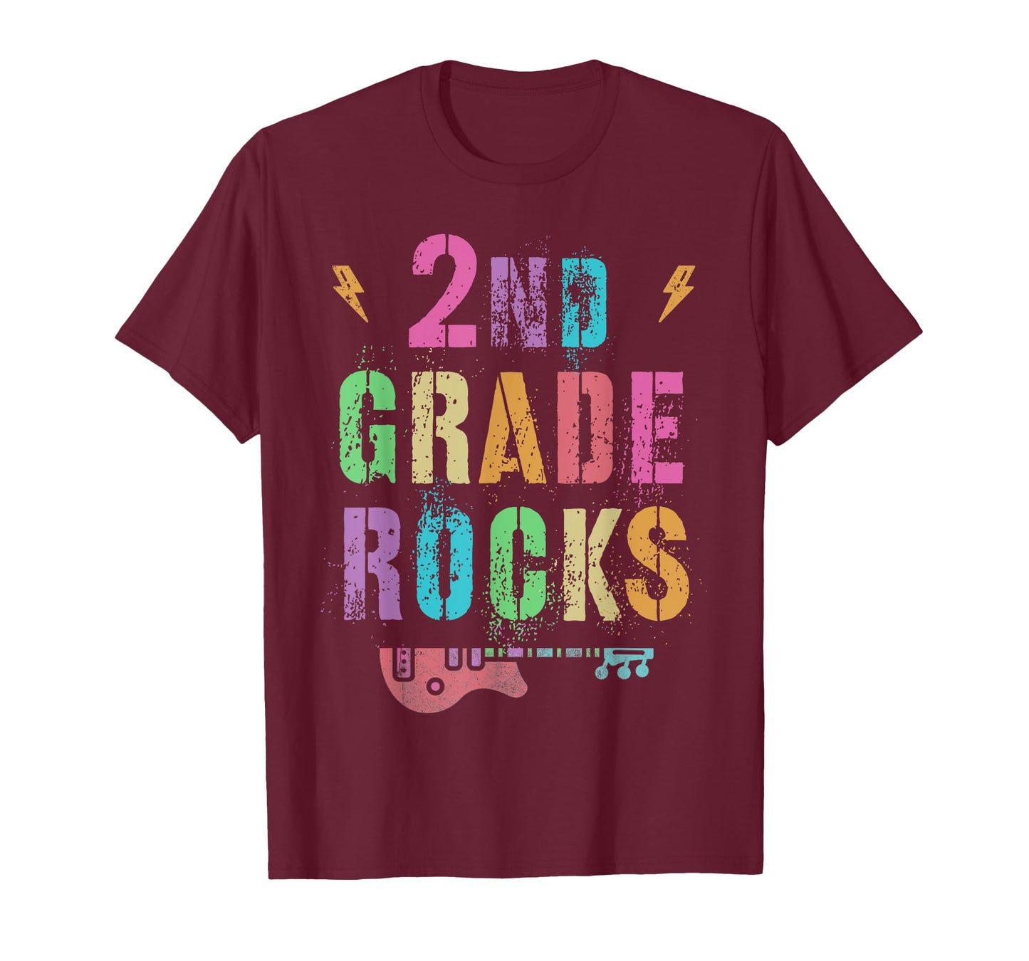2nd GRADE ROCKS Teacher SECOND Grader Rockstar Team Vintage T-Shirt