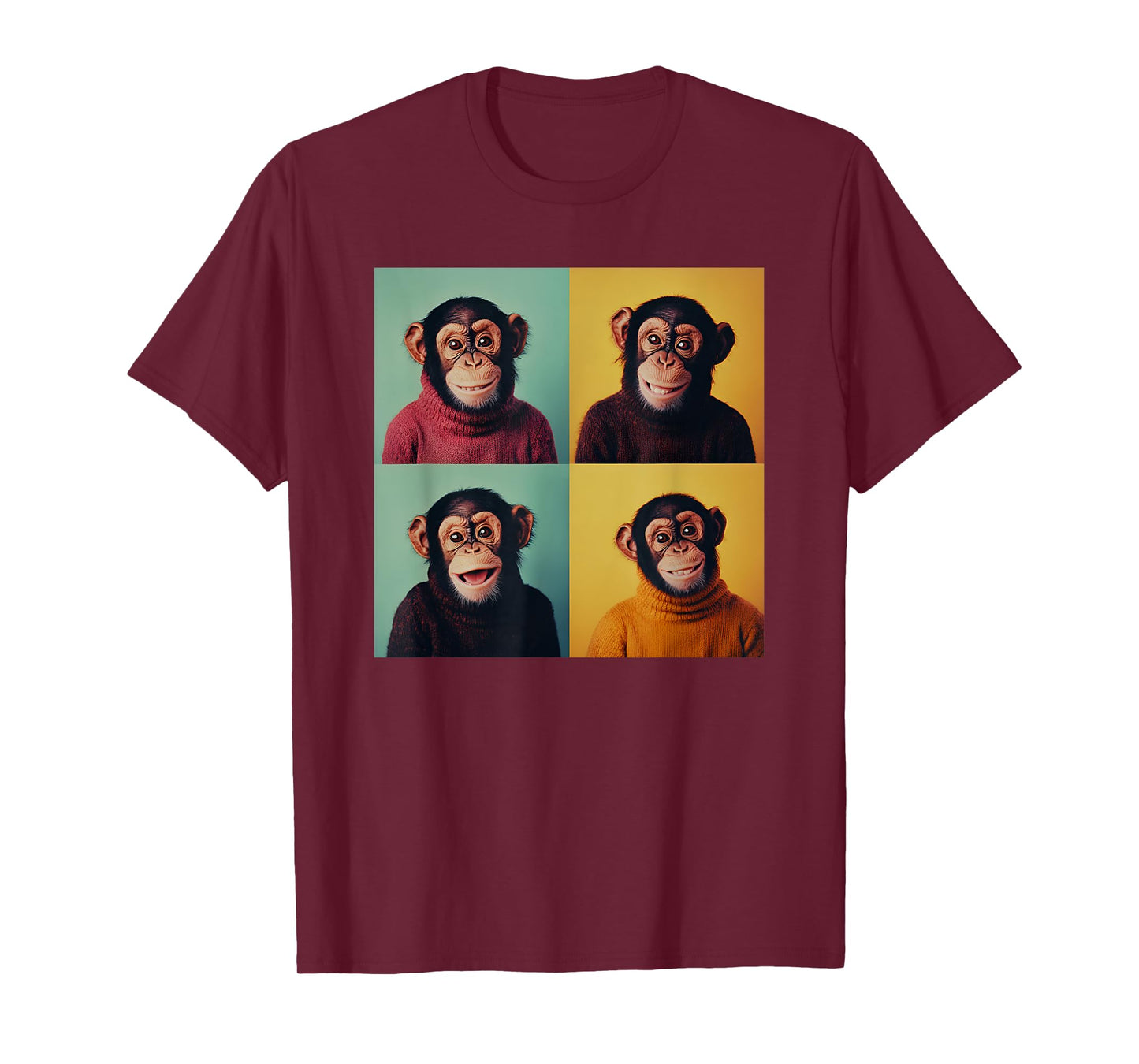 Awkward Animal Chimp Photoshoot Funny Monkey T-Shirt