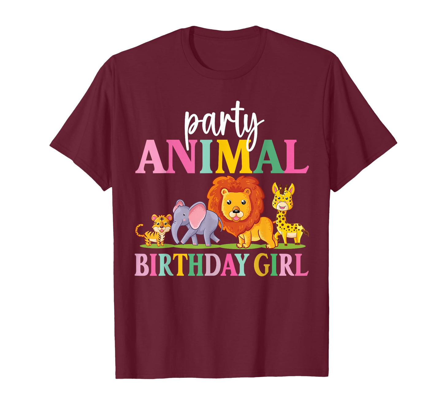Wild Birthday Girl Zoo Party Funny Safari Birthday Party T-Shirt