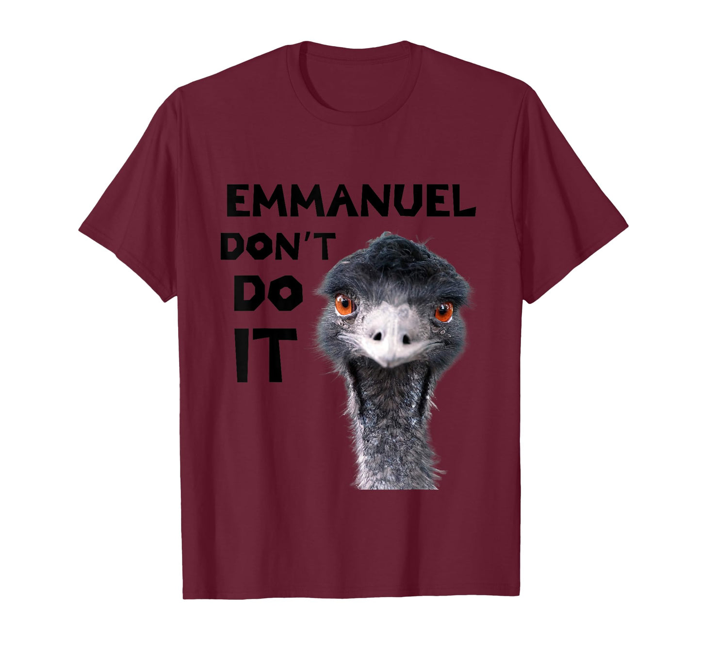 Emu Love Tees Emmanuel Don't Do It Viral Emu T-Shirt, White
