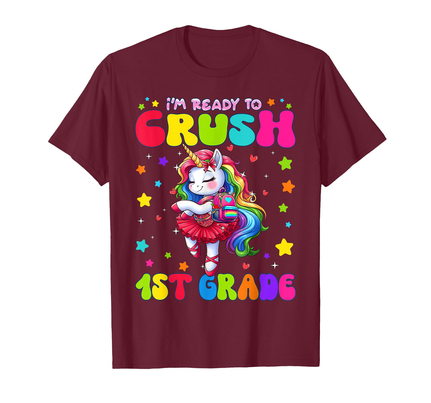 Im Ready To Crush First Grade Girls Ready To Crush 1st Grade T-Shirt