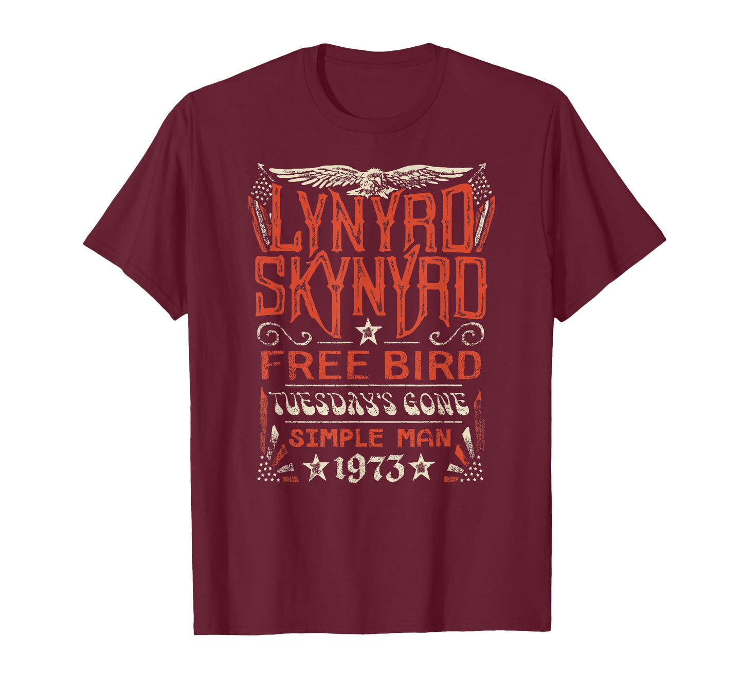 Lynyrd Skynyrd - Free Bird Tuesday's Gone Simple Man Songs T-Shirt