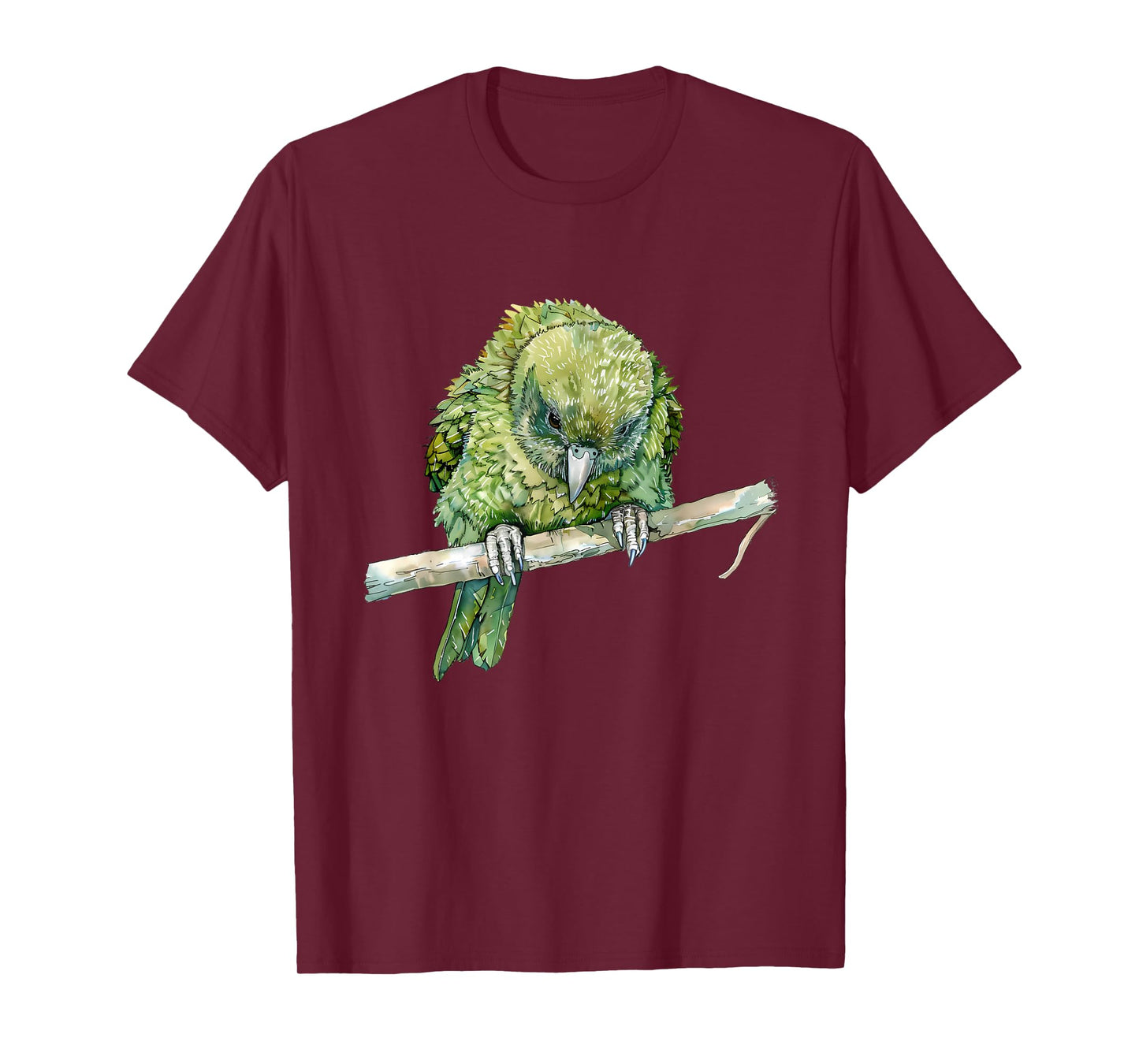 Kakapo Parrot Animal Print Drawing Wildlife Kakapo Lover T-Shirt