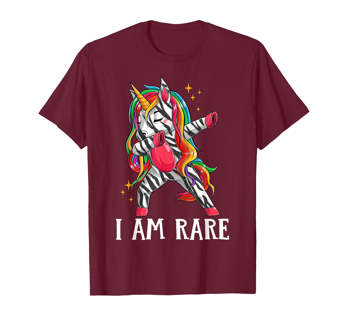 Kids I Am Rare Zebra Unicorn Warrior Rare Disease Awareness T-Shirt