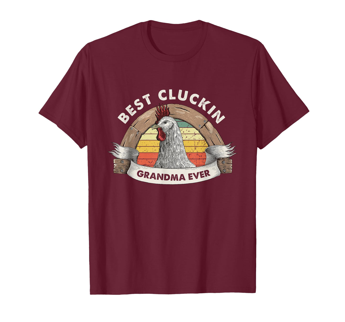 Best Cluckin Grandma Chicken Grandma Poultry Farmer Vintage T-Shirt