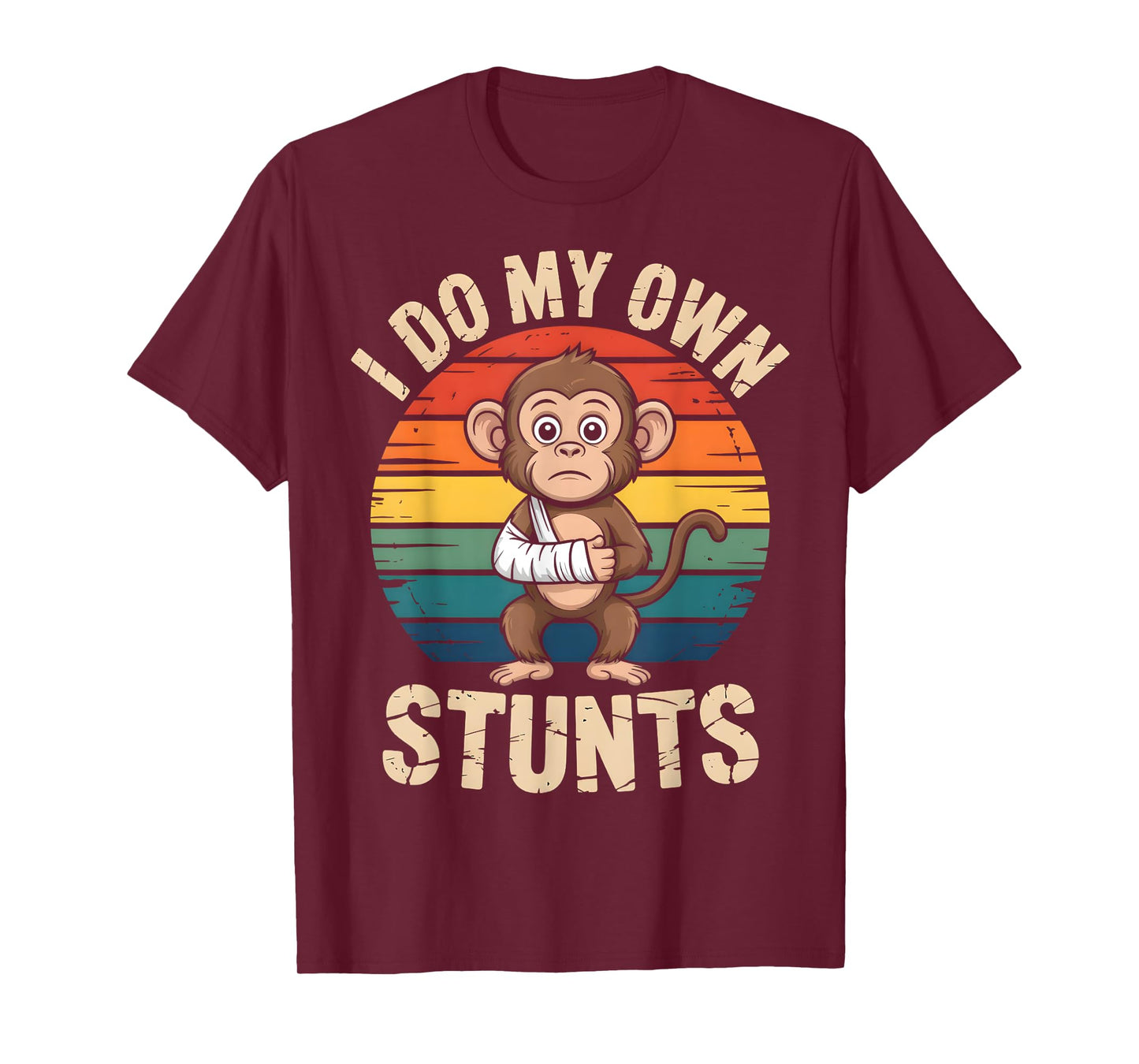I Do My Own Stunts Boys Broken Arms Get Well Funny Injury T-Shirt