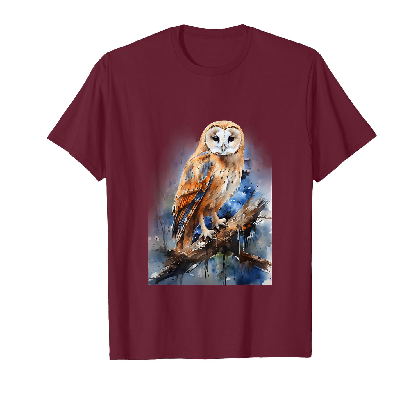 Barn Owl Gift Realistic Nature Trees Volatile T-Shirt
