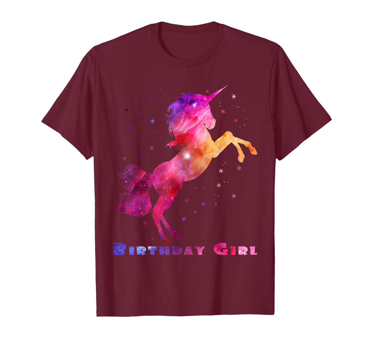 Space Unicorn Birthday Girl Galaxy Unicorn Cute Teens Kids T-Shirt