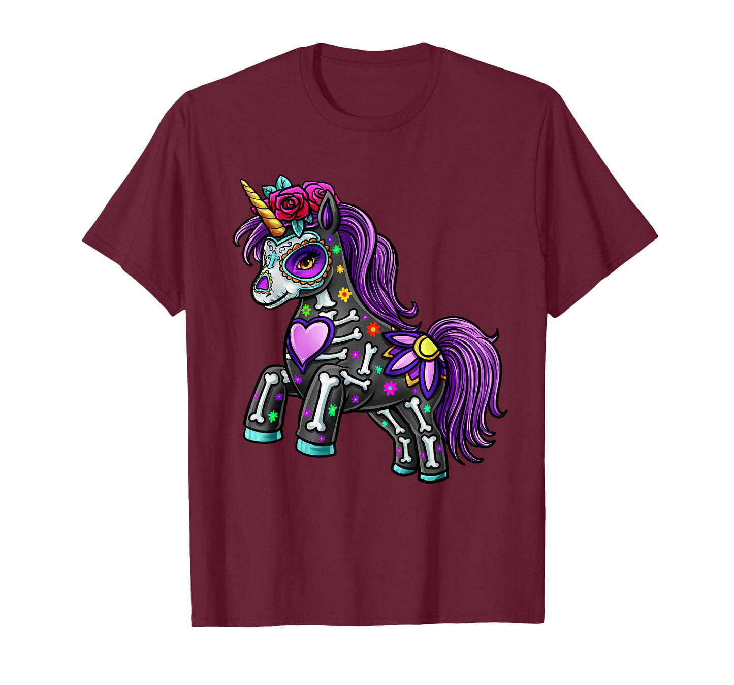 Dead Unicorn Sugar Skull T-Shirt