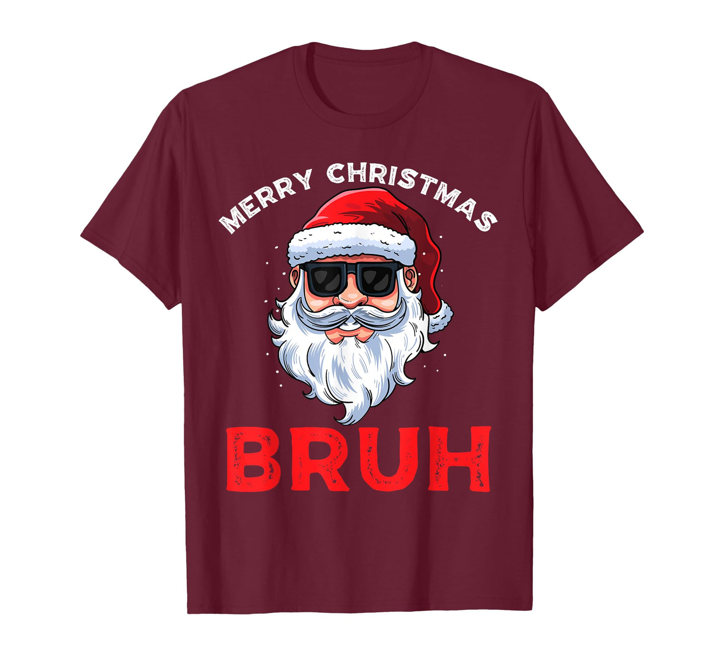 Merry Christmas Bruh Meme Funny Saying for Brother Boys Men T-Shirt