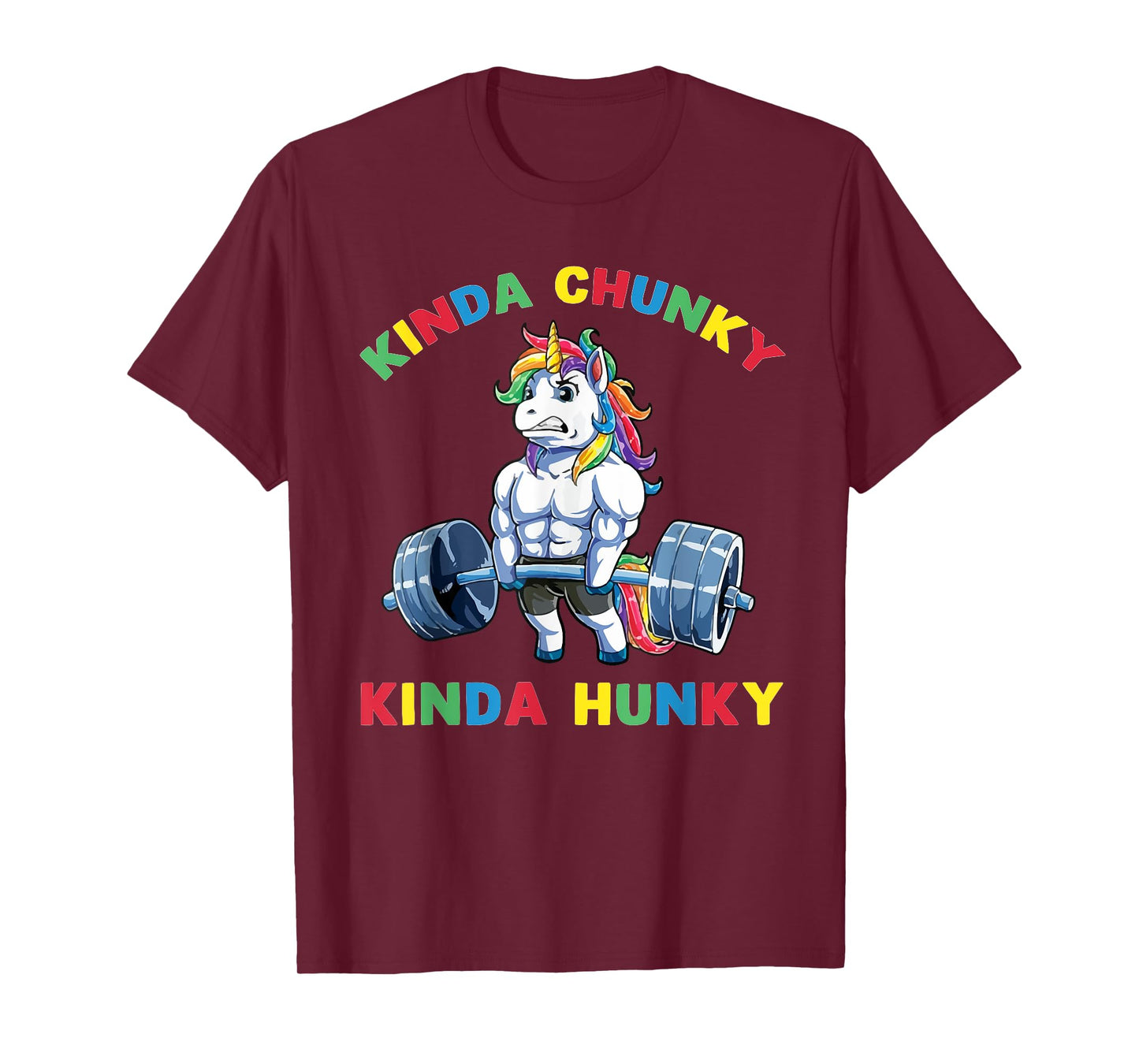 Kinda Chunky Kinda Hunky Weightlifting Bodybuilding Gym T-Shirt