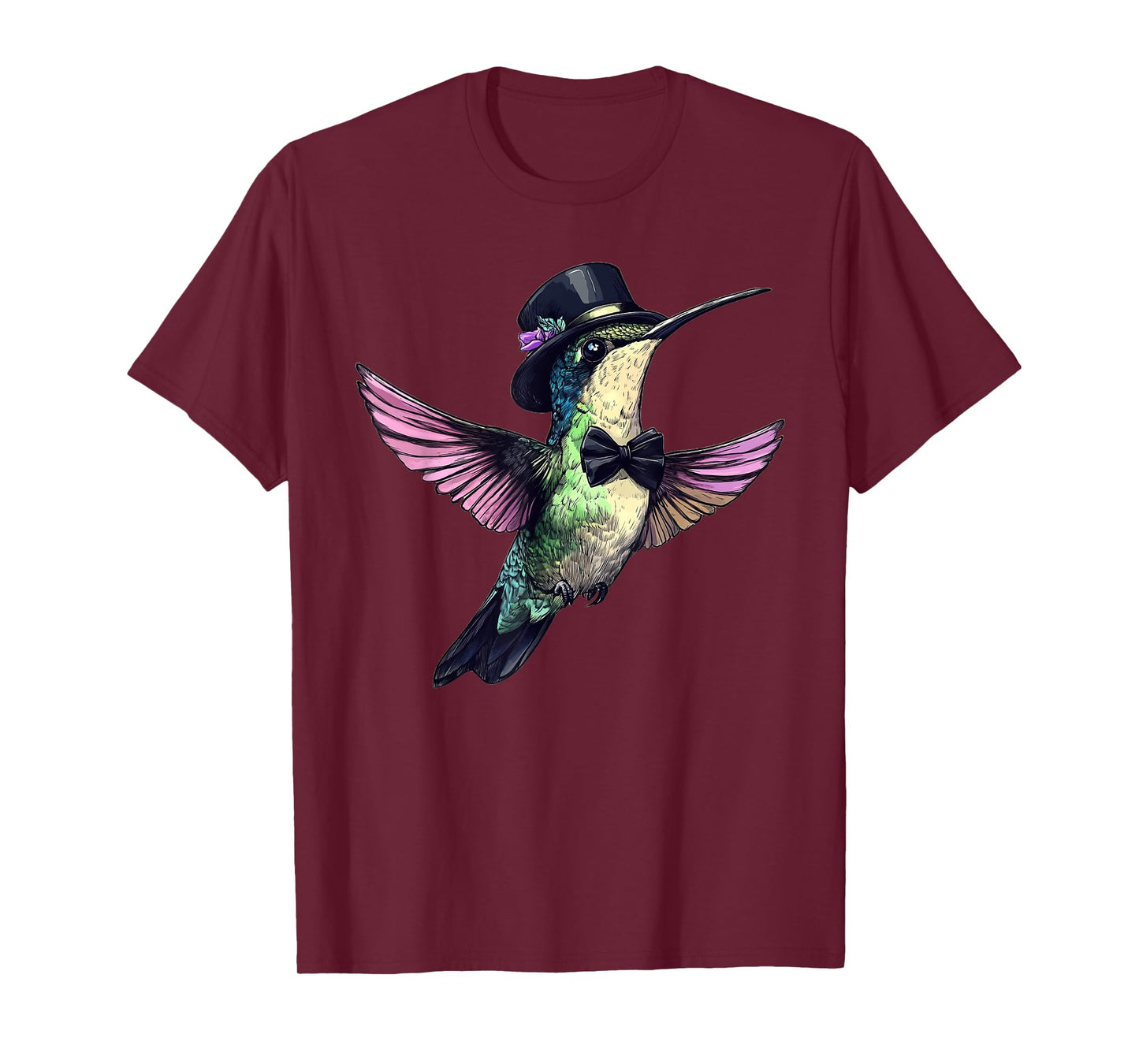 Hummingbird Wearing A Hat And Bowtie T-Shirt