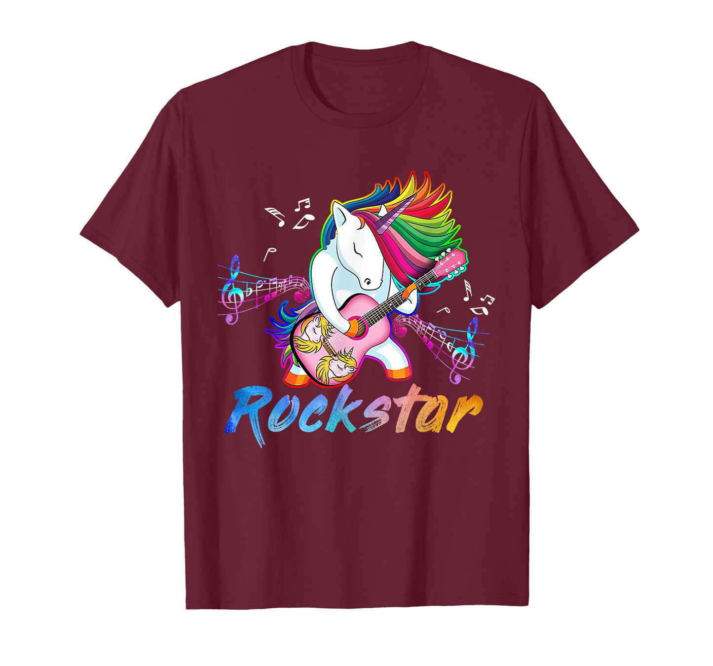 Unicorn Rock star Guitar Rockin' music singer T-Shirt