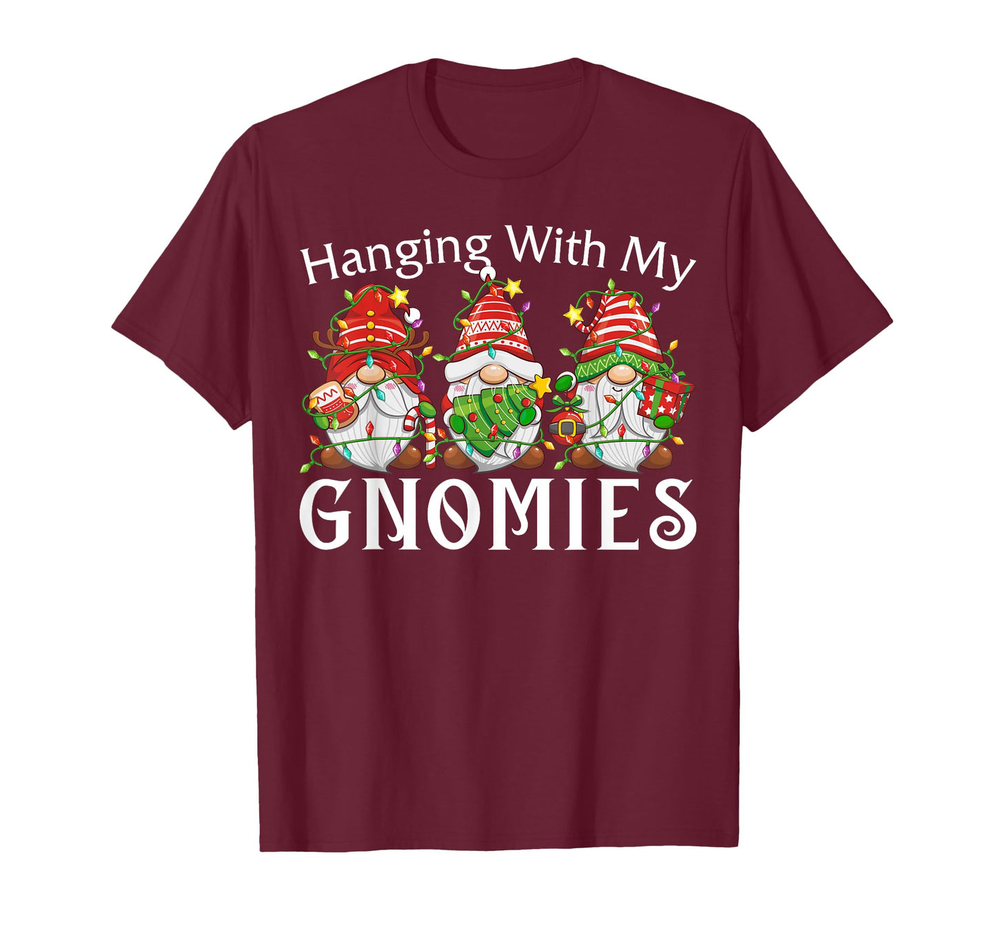 Hanging With My Gnomies Family Christmas Pajamas Men Women T-Shirt