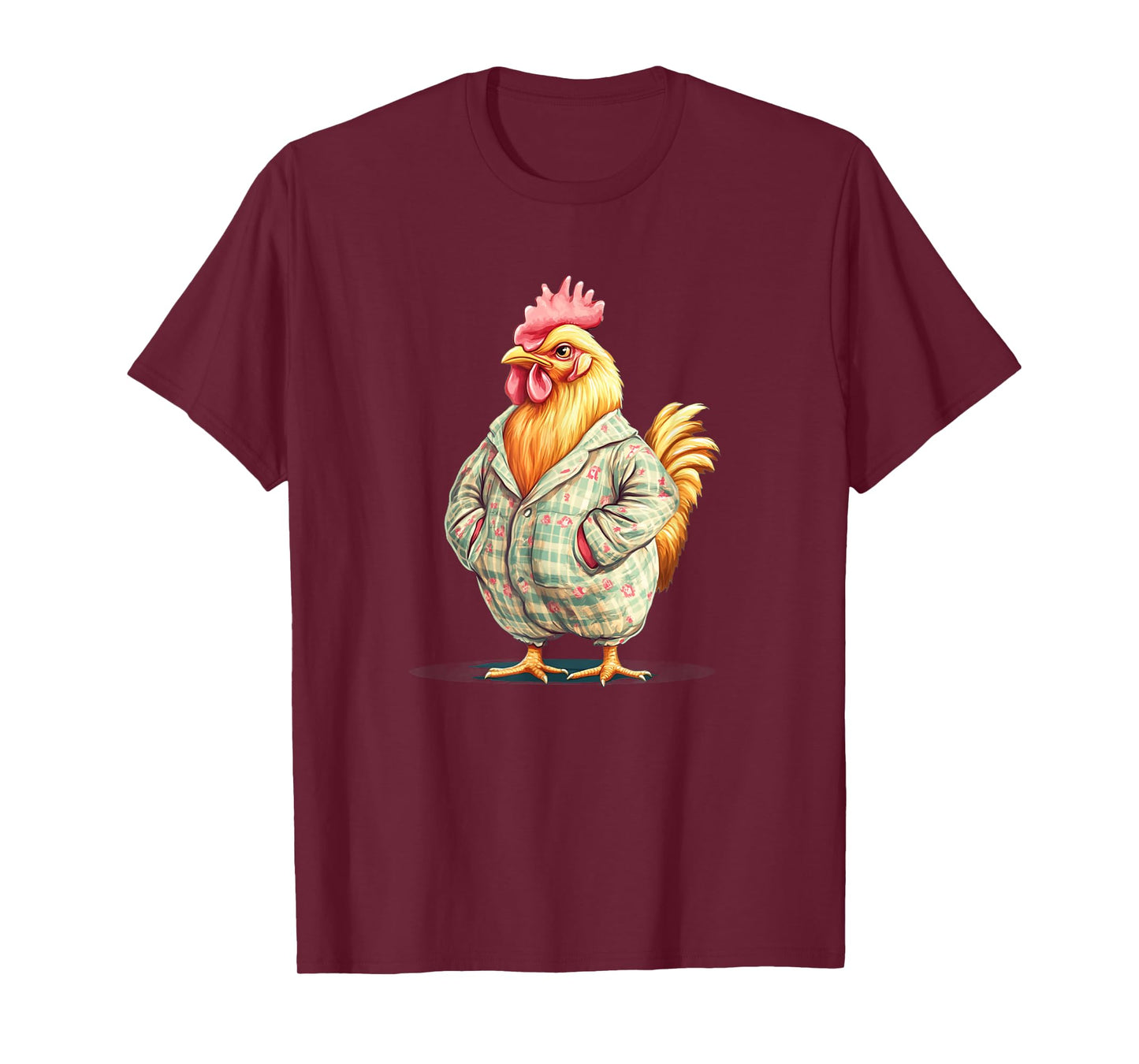 Adorable Chicken in Sleepy-Time Pajamas for Adults and Kids T-Shirt