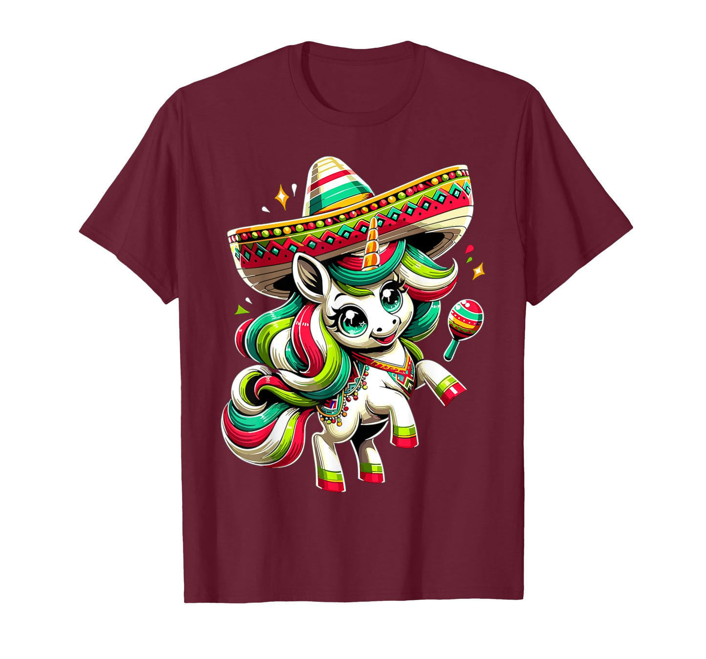 Cinco de Mayo Mexican Unicorn Kids Girls T-Shirt