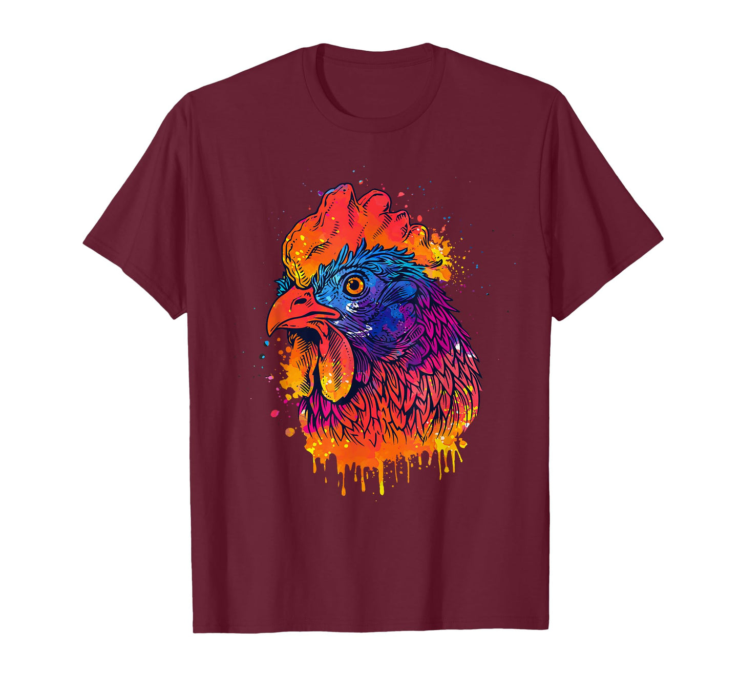Funny Chicken Art For Men Women Chicken Lover Hen Farmer T-Shirt