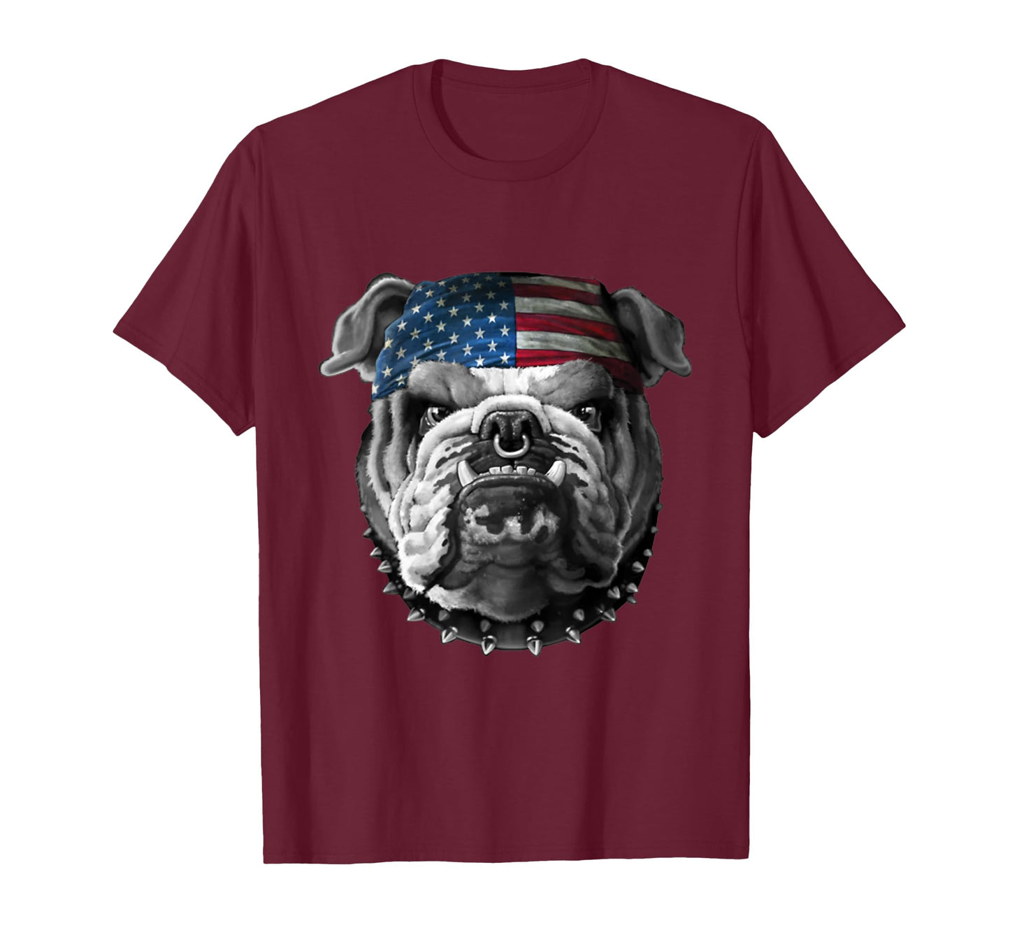 American Bulldog American Flag USA T-Shirt