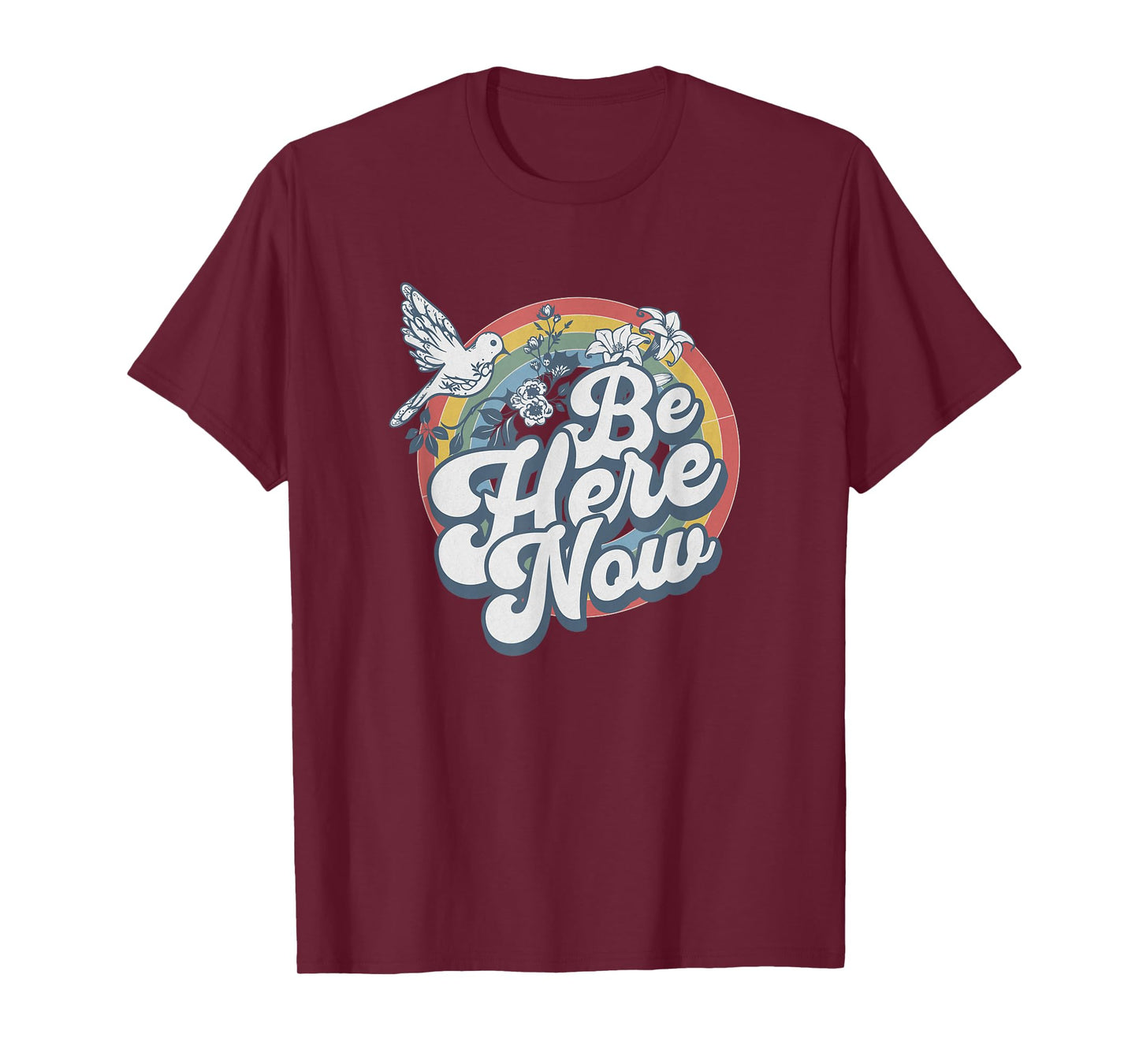 Be Here Now Retro Vintage Spiritual Mindfulness T-Shirt