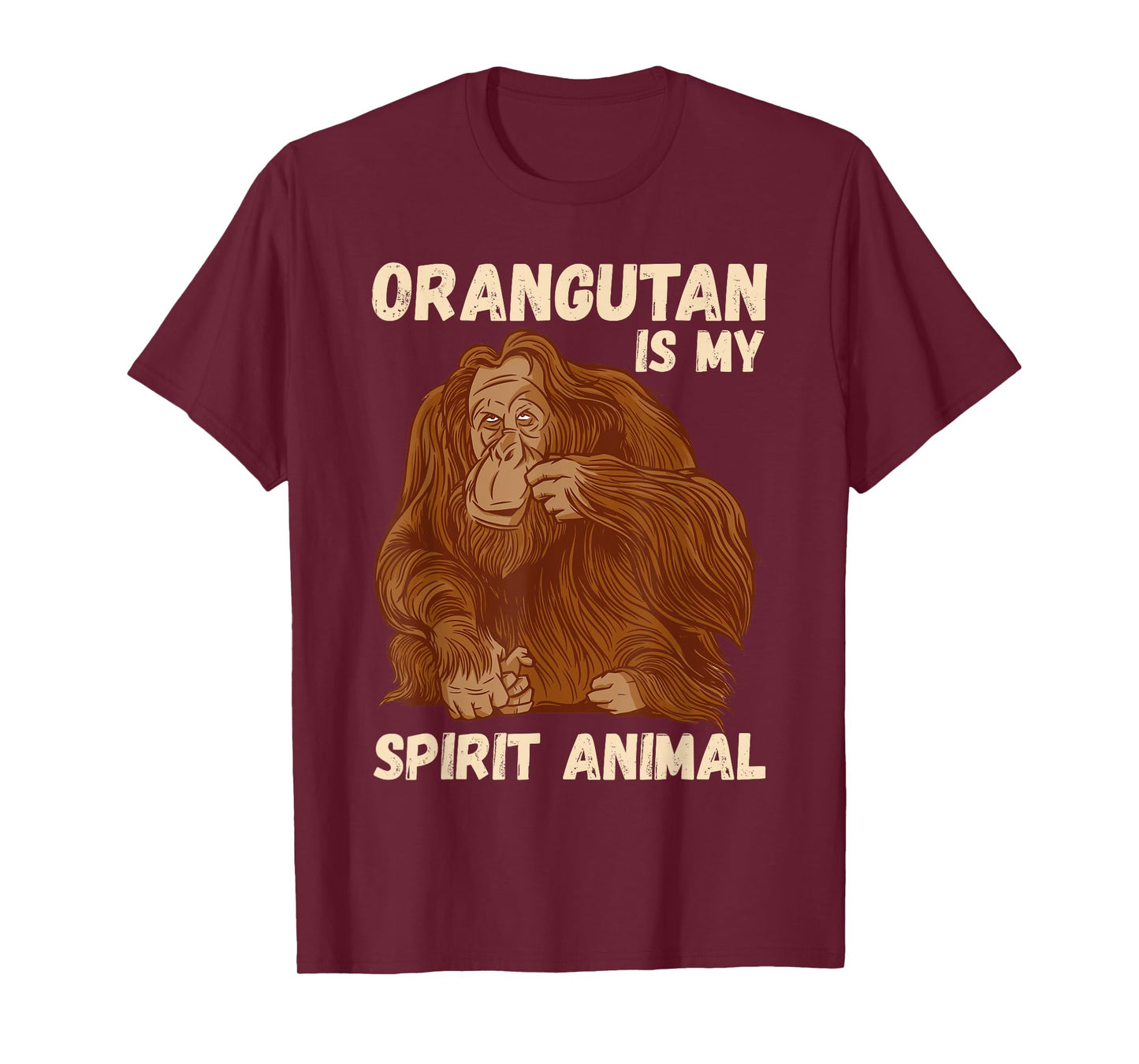 Orangutan Spirit Animal Motivation Native Ape Orang-Utan T-Shirt