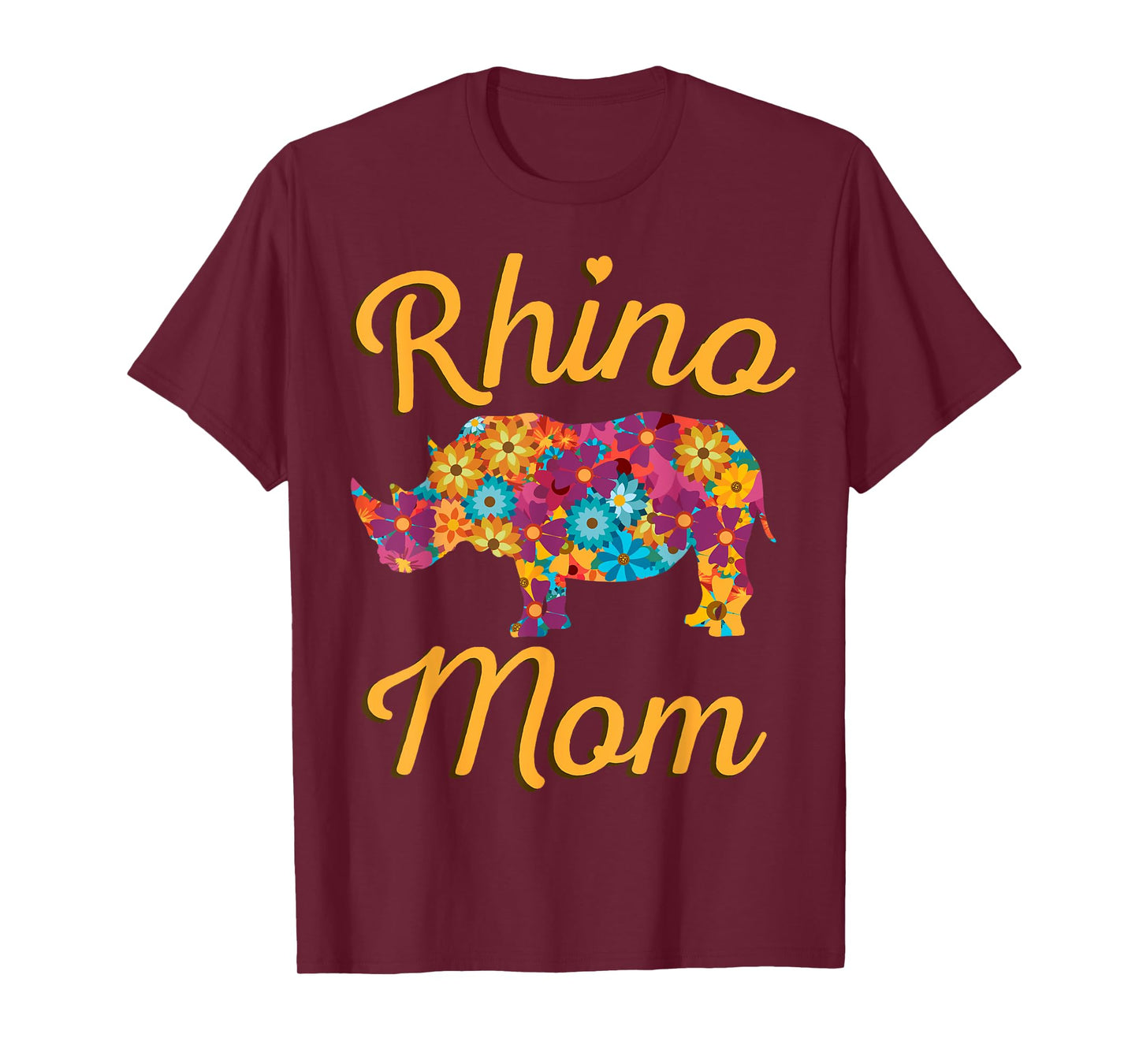 Rhino Mom Rhinoceros African Animal Safari Mother's Day T-Shirt