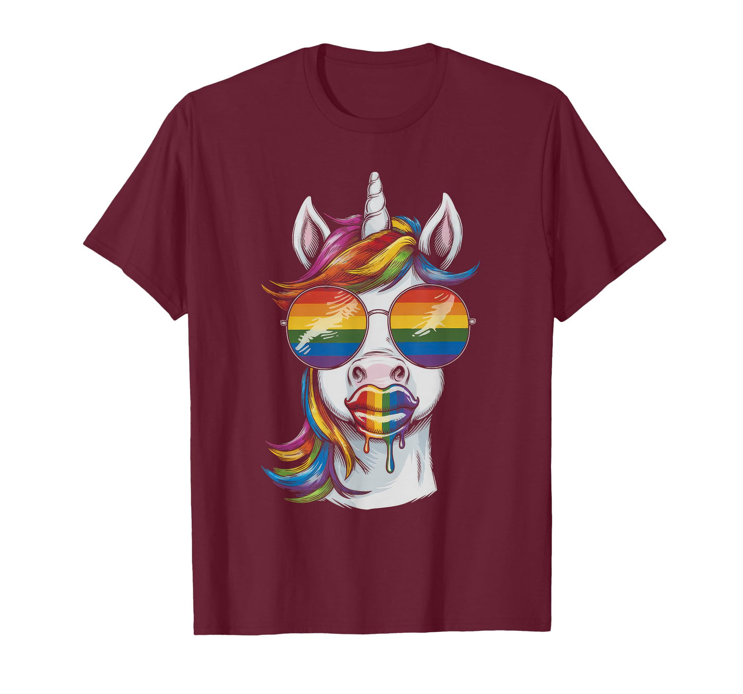 LGBT Gift Gay Pride Month Parade Rainbow Transgender Unicorn T-Shirt