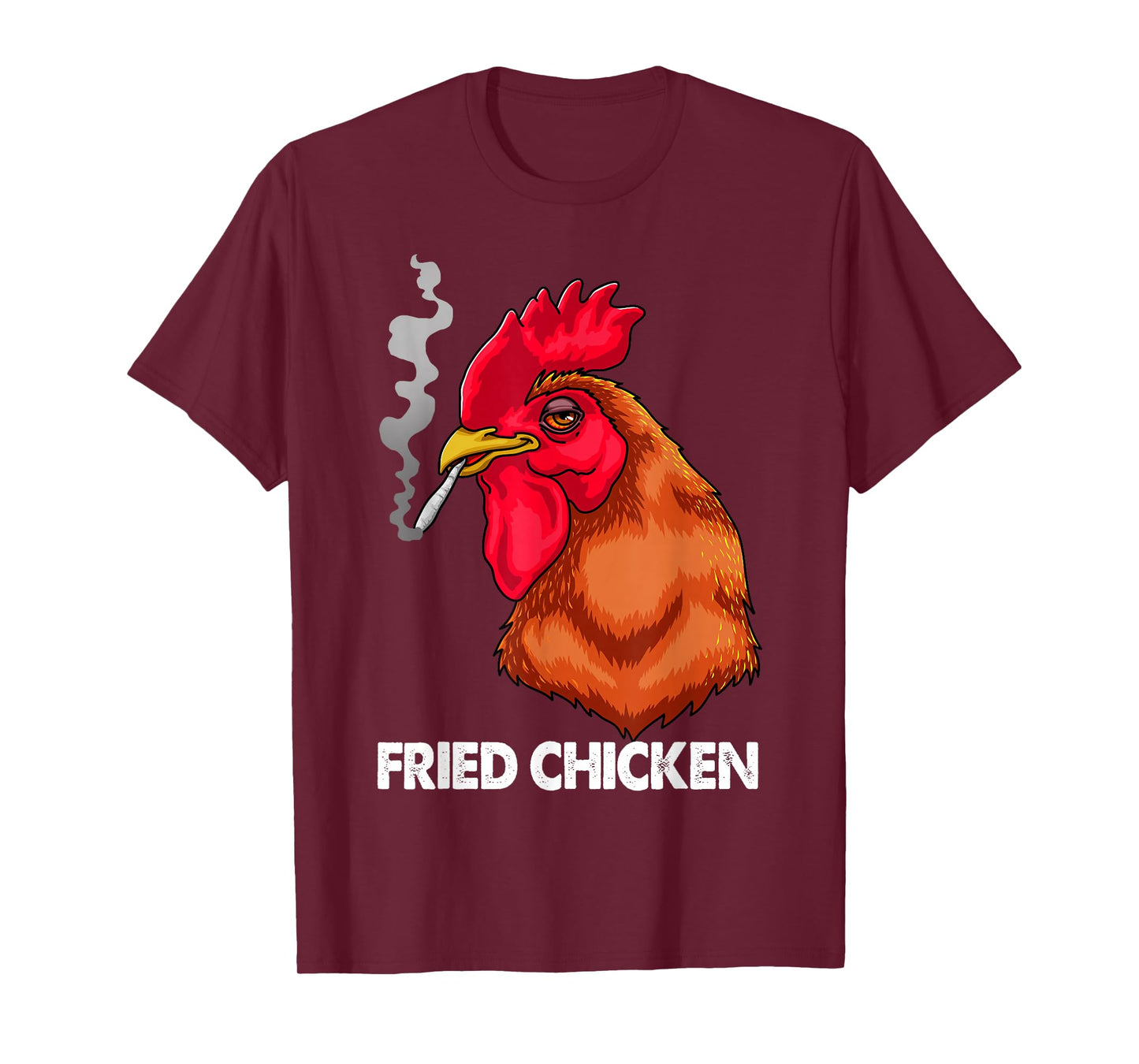 Funny Fried Smoking Chicken Tee Shirt Flock Boss Women T-Shirt