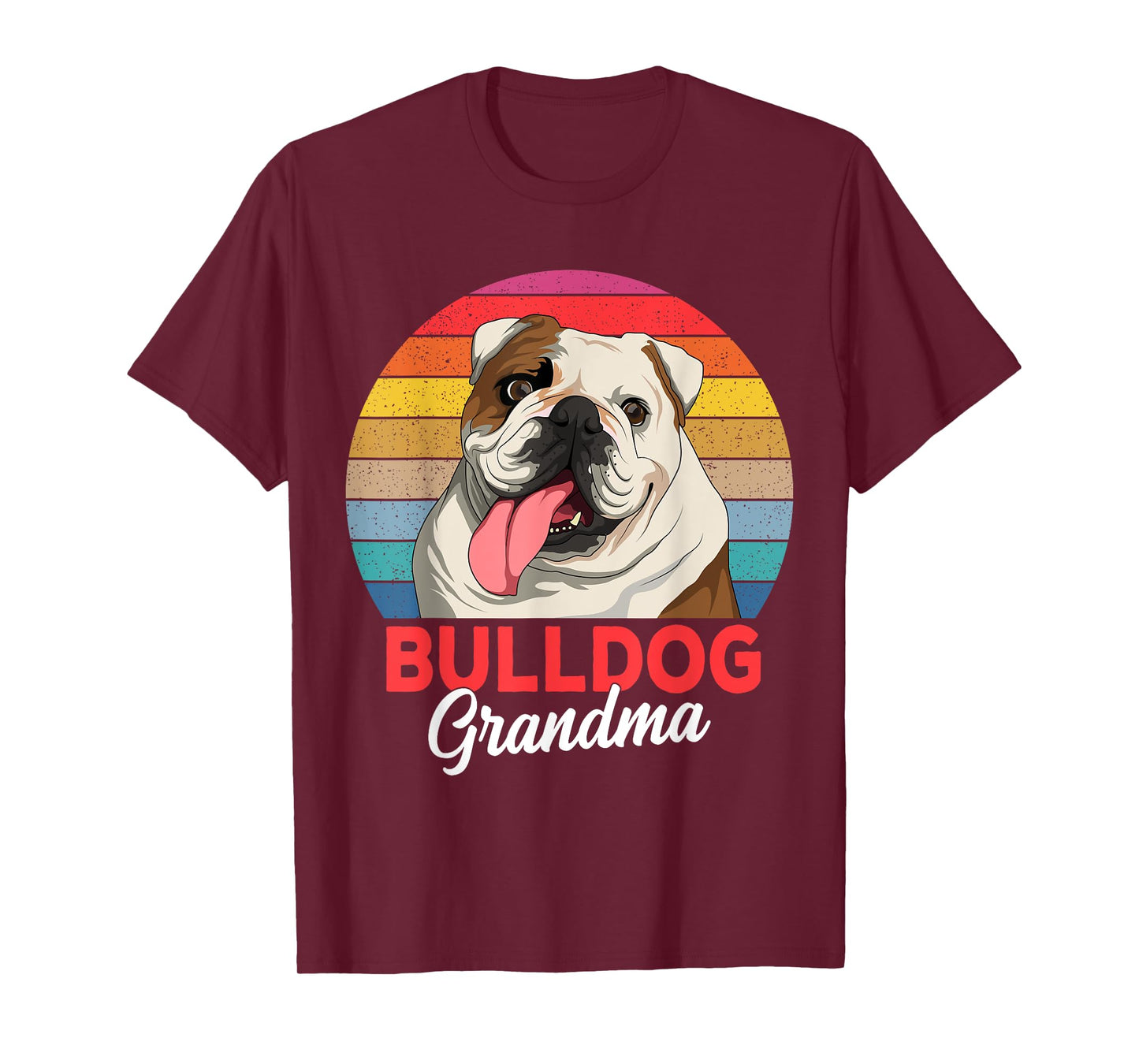 English Bulldog Grandma Dog Lover Funny Women T-Shirt