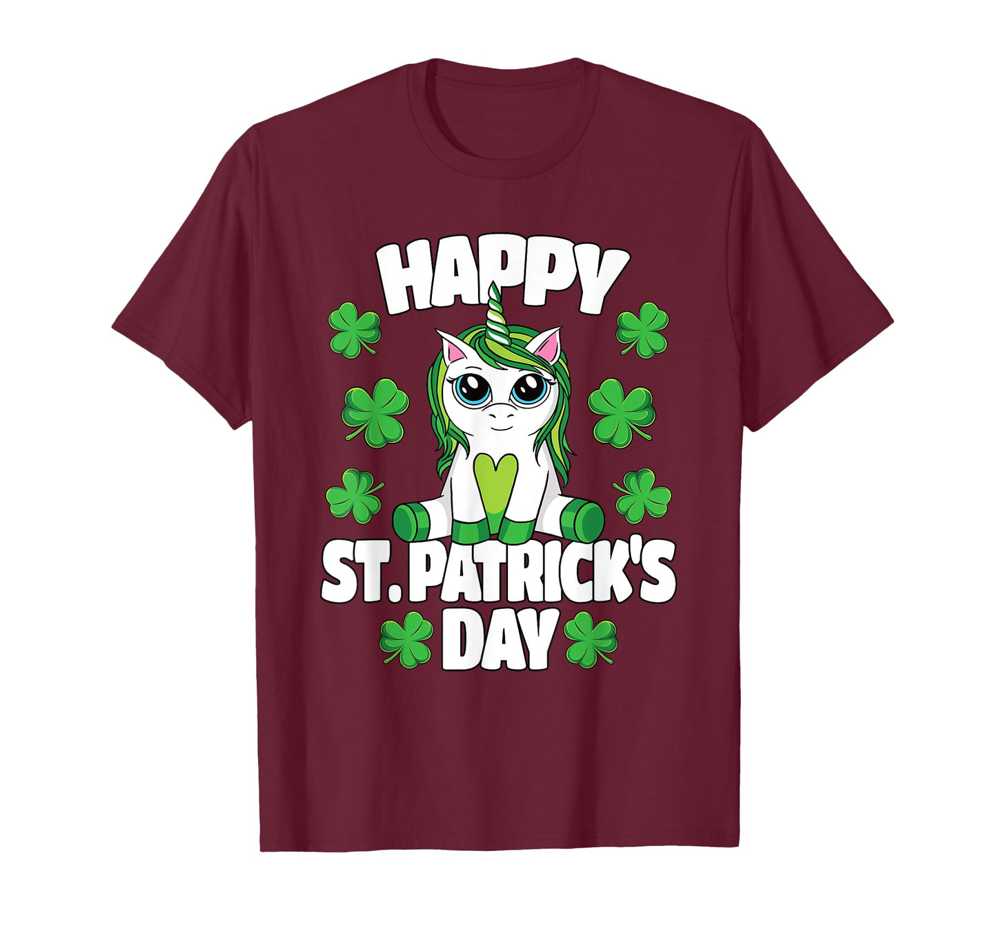 Happy St. Patrick's Day Lepricorn Irish Unicorn Girls T-Shirt