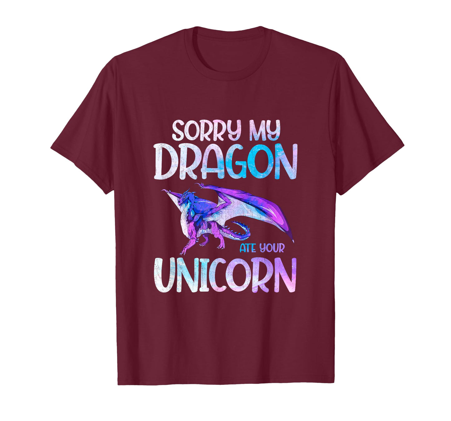 Sorry My Dragon Ate Your Unicorn Dragon T-Shirt