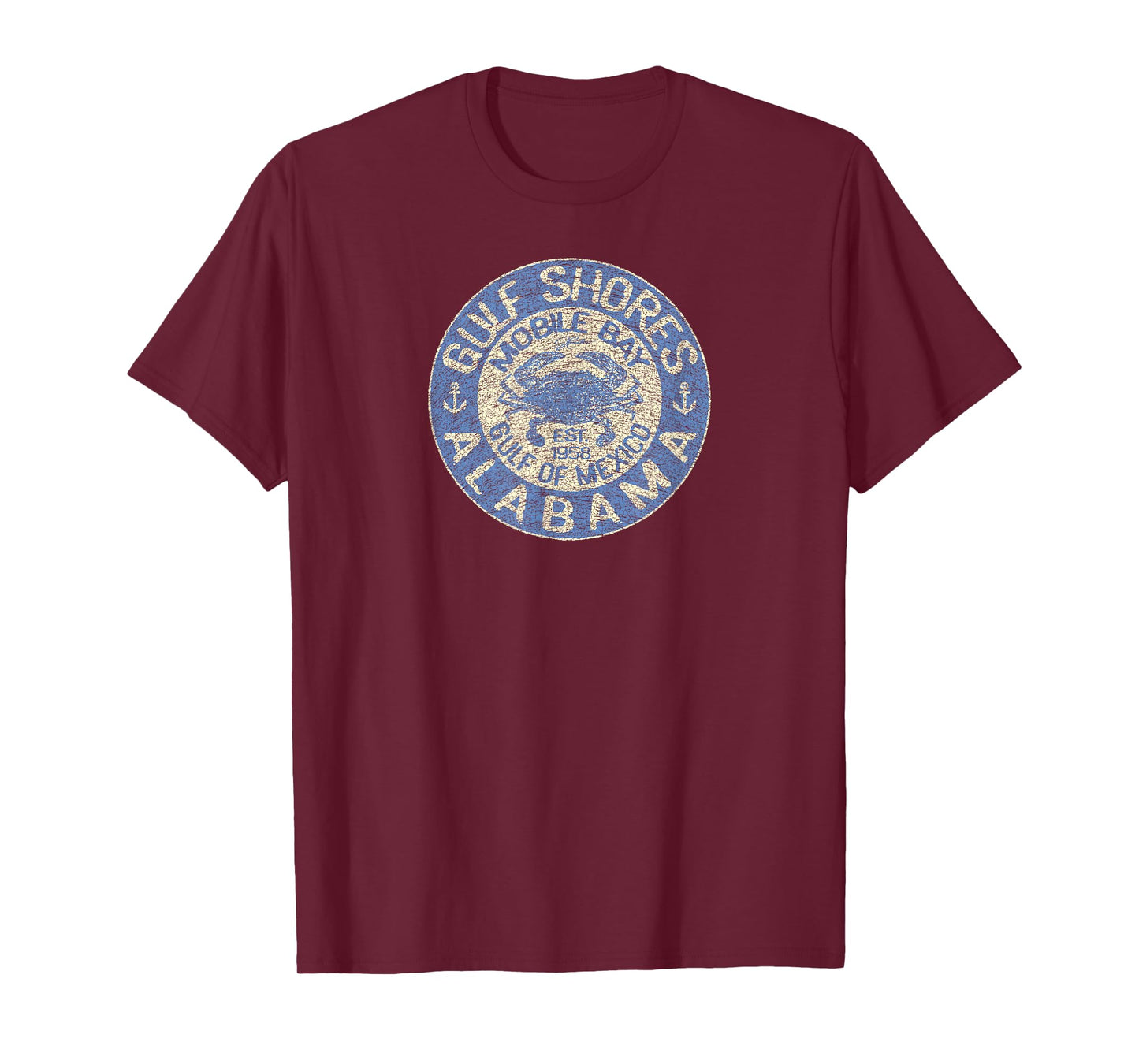 JCombs: Gulf Shores, AL, with Blue Crab T-Shirt